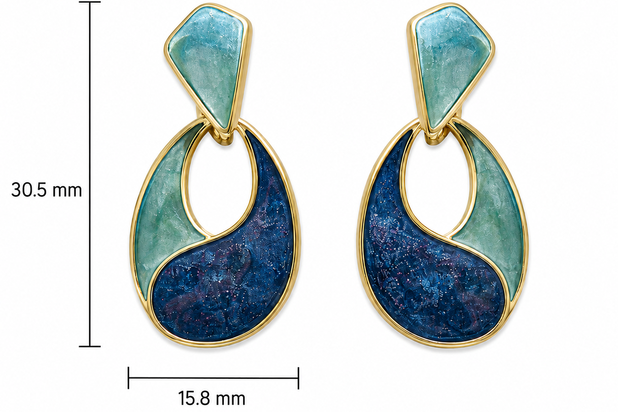 Resin earring