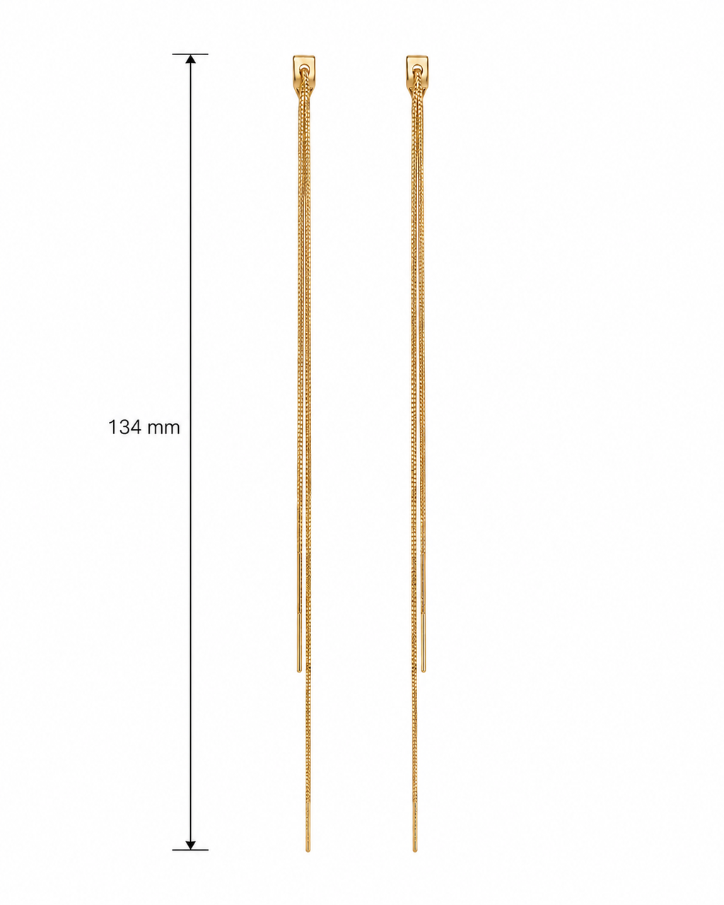 Stainless Steel Long Thread Earring