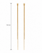 Stainless Steel Long Thread Earring