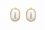 Oval Pearl Earrings