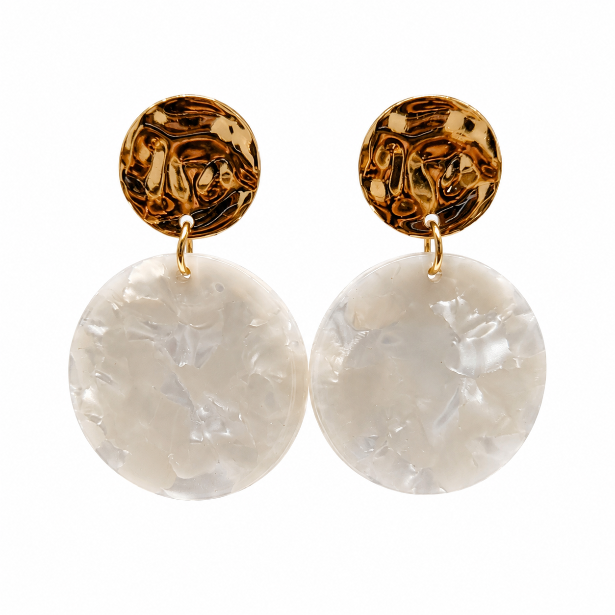 Circle Marble Earring