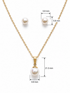 Sarah Pearl Pendant Set