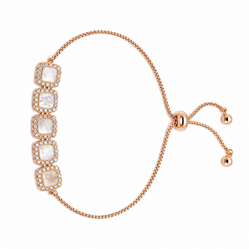 Mother of Pearl Square Bracelet