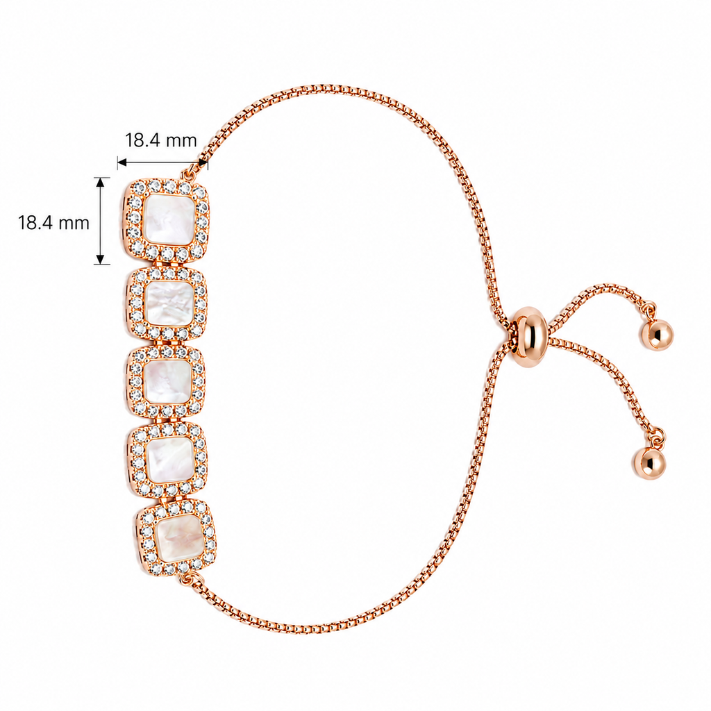 Mother of Pearl Square Bracelet