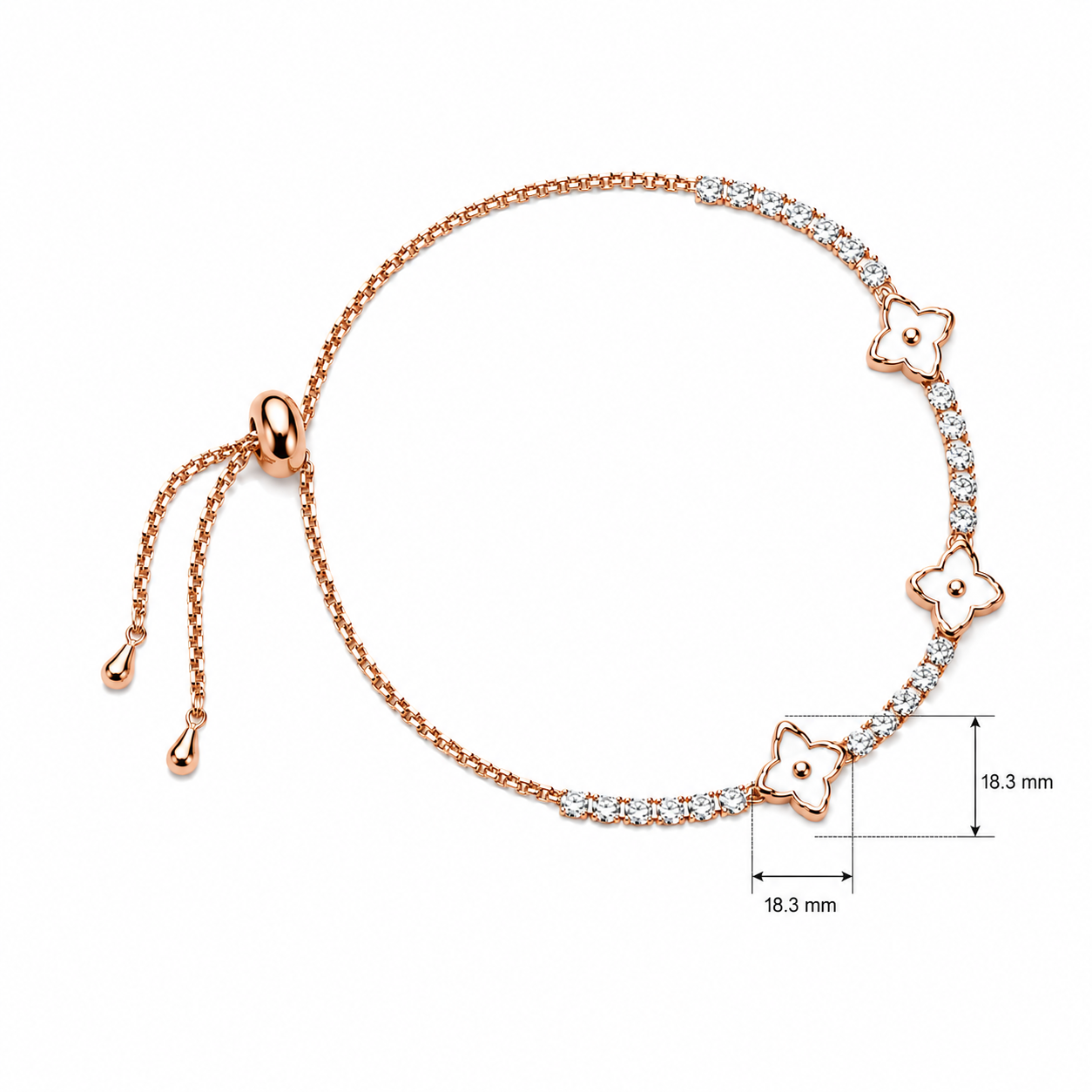 Clover Crystal Bracelet