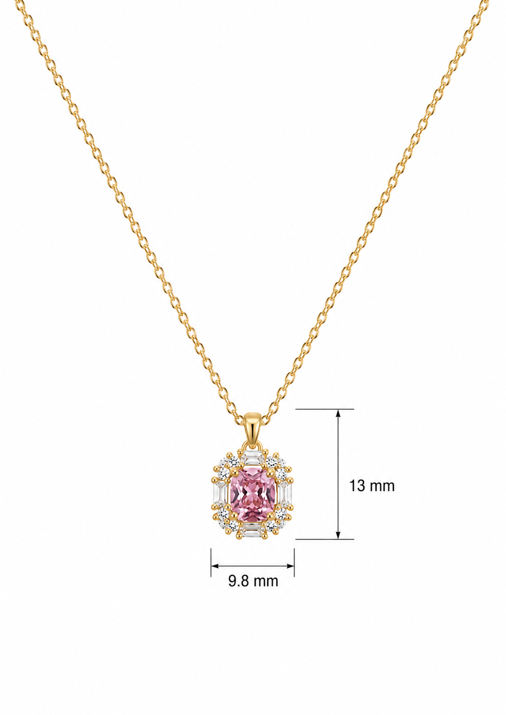 Pink Radiance Pendant Chain