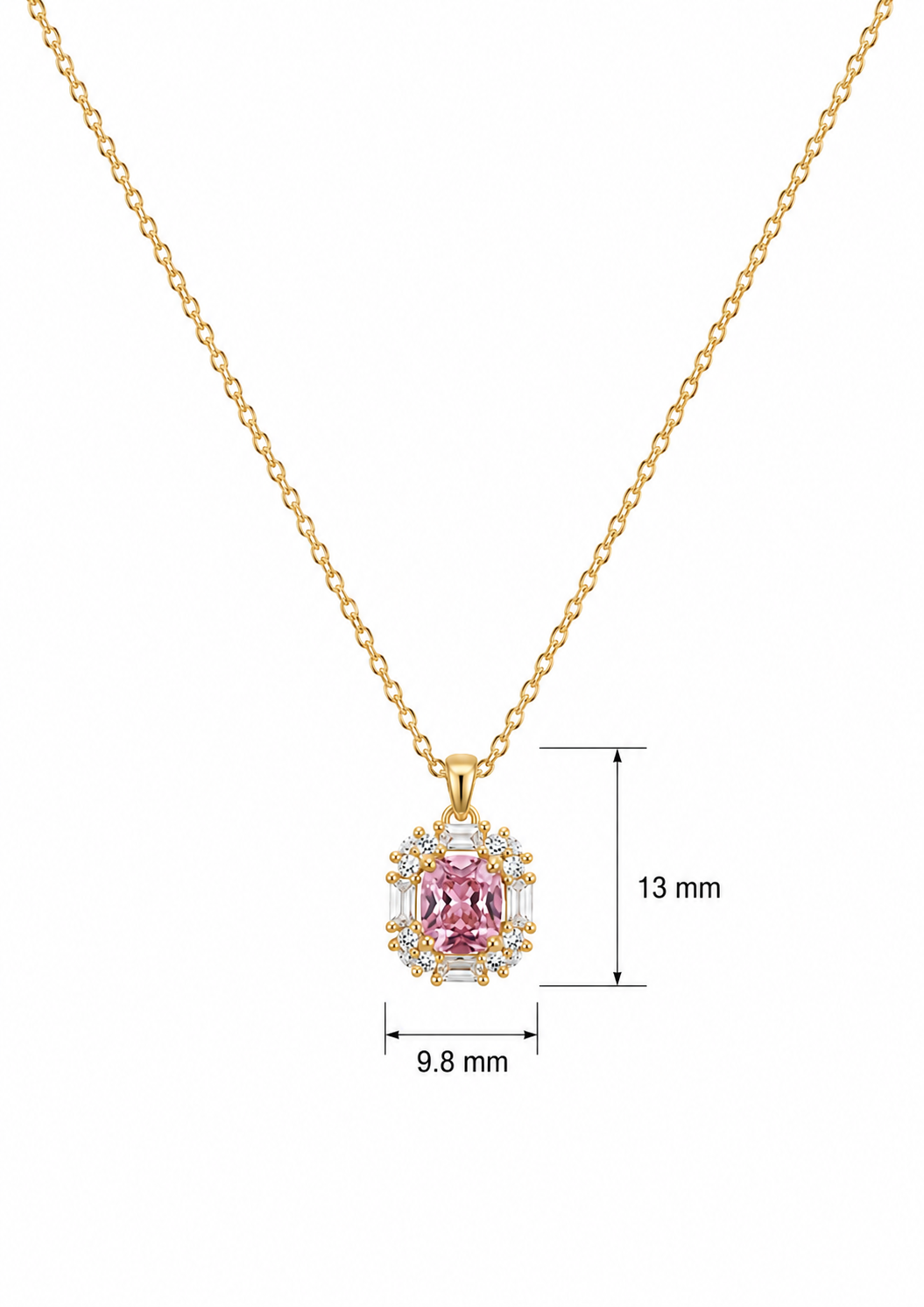 Pink Radiance Pendant Chain