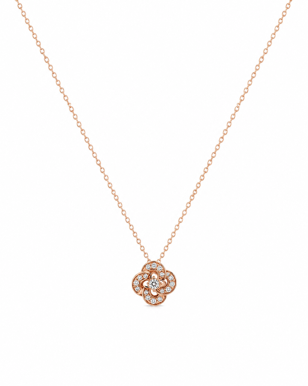 Elegant Floral Stone Pendant