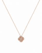 Elegant Floral Stone Pendant