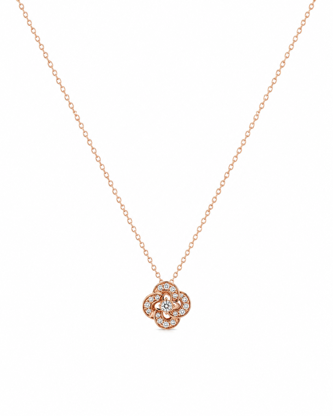 Elegant Floral Stone Pendant