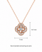 Elegant Floral Stone Pendant