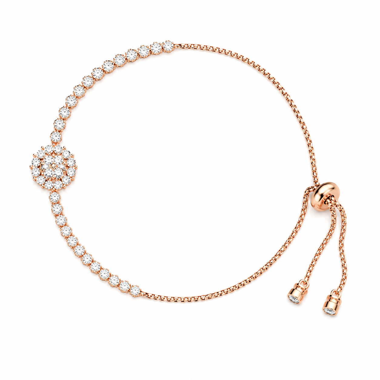 Sparkling Flower Bracelet