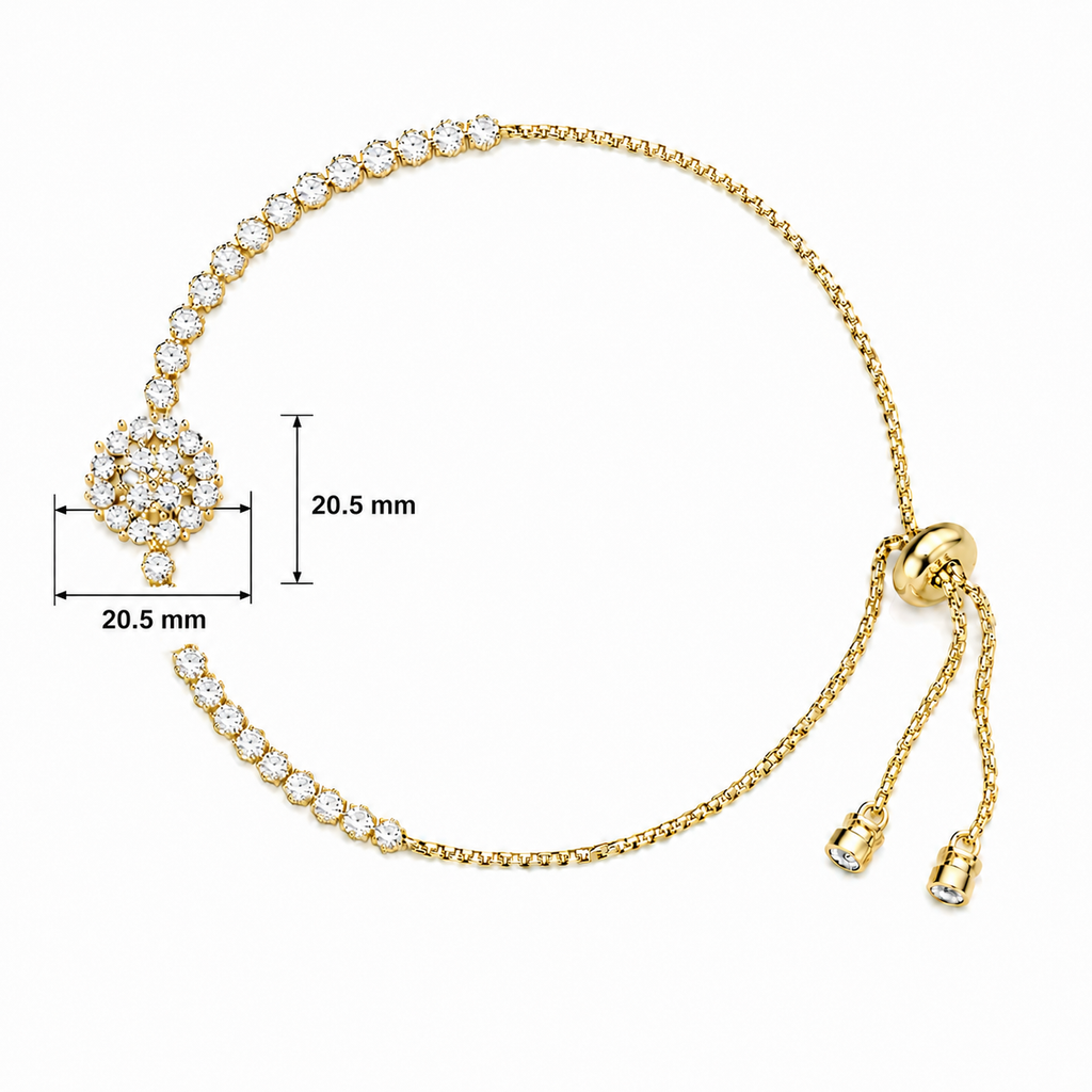 Sparkling Flower Bracelet