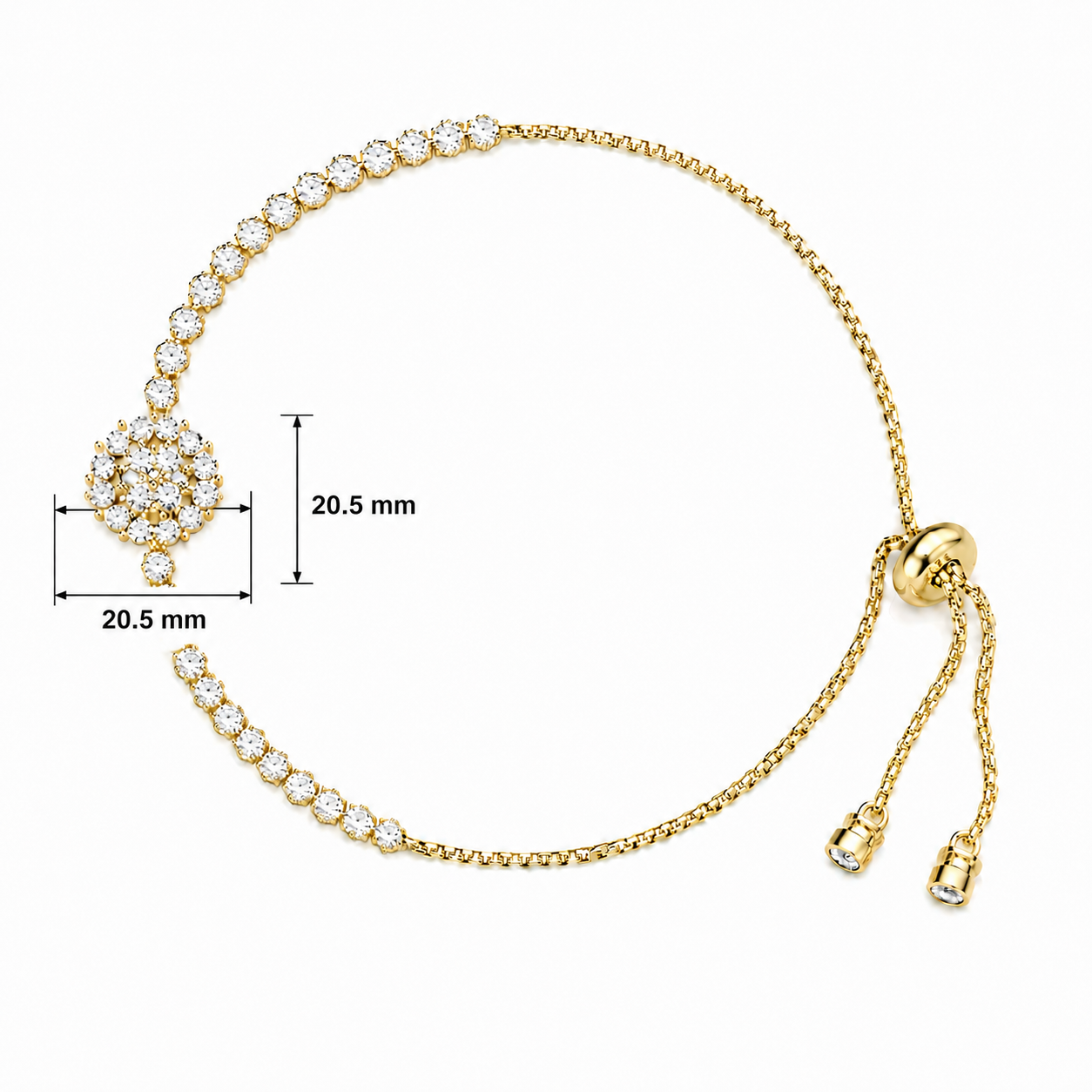 Sparkling Flower Bracelet