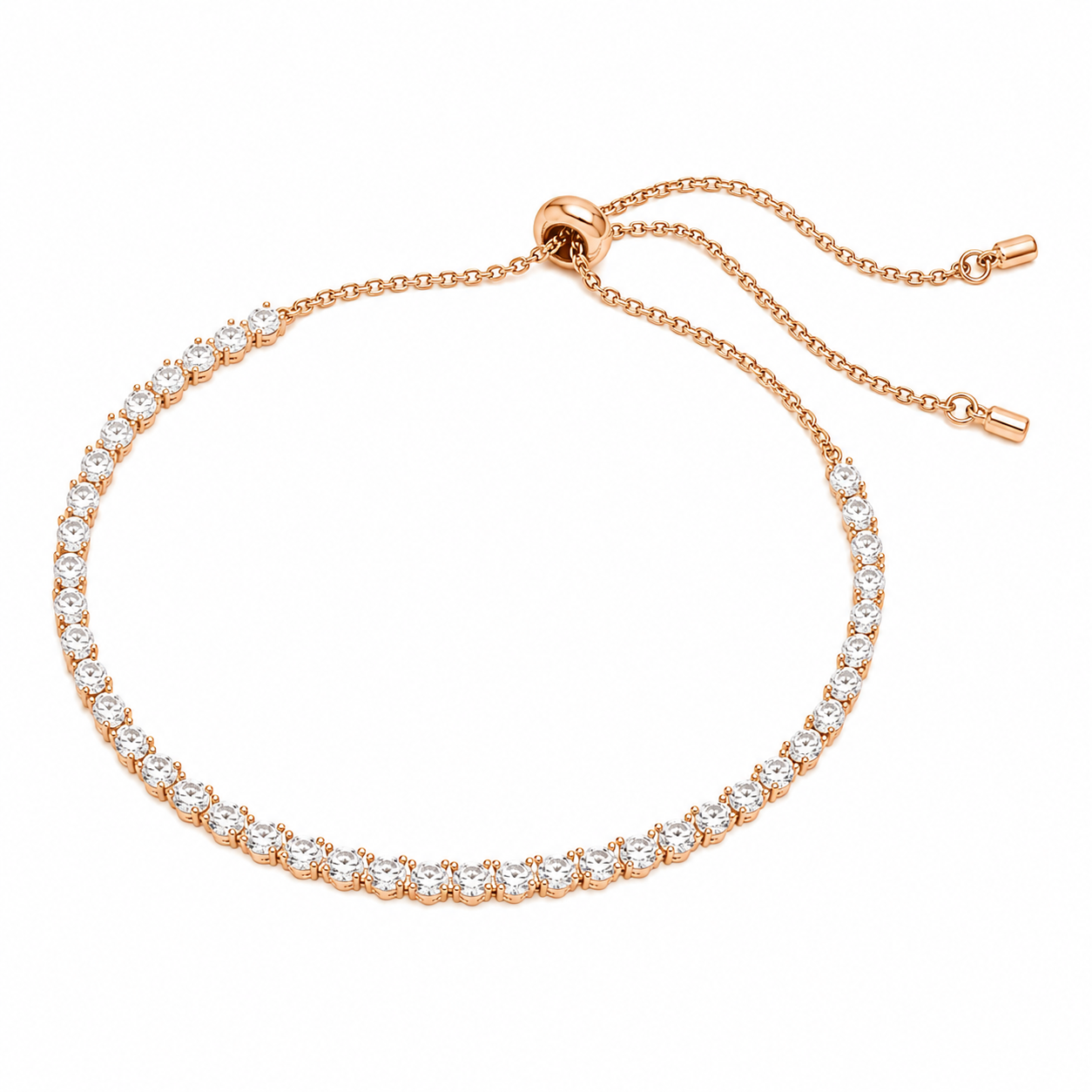 Adjustable Crystal Line Bracelet