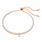 Adjustable Crystal Line Bracelet