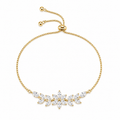 Elegant Leaf Stone Bracelet
