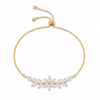 Elegant Leaf Stone Bracelet