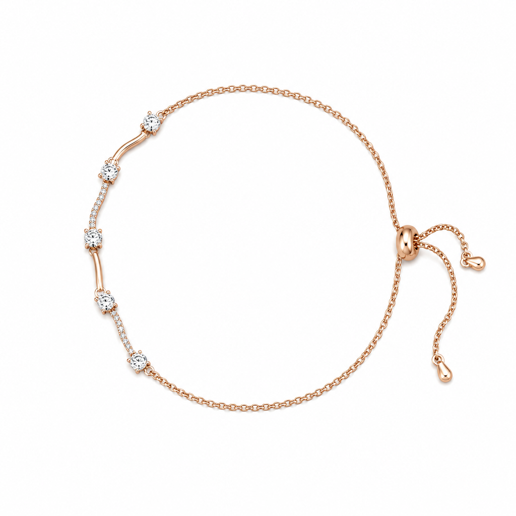 Crystal Curve Adjustable Bracelet