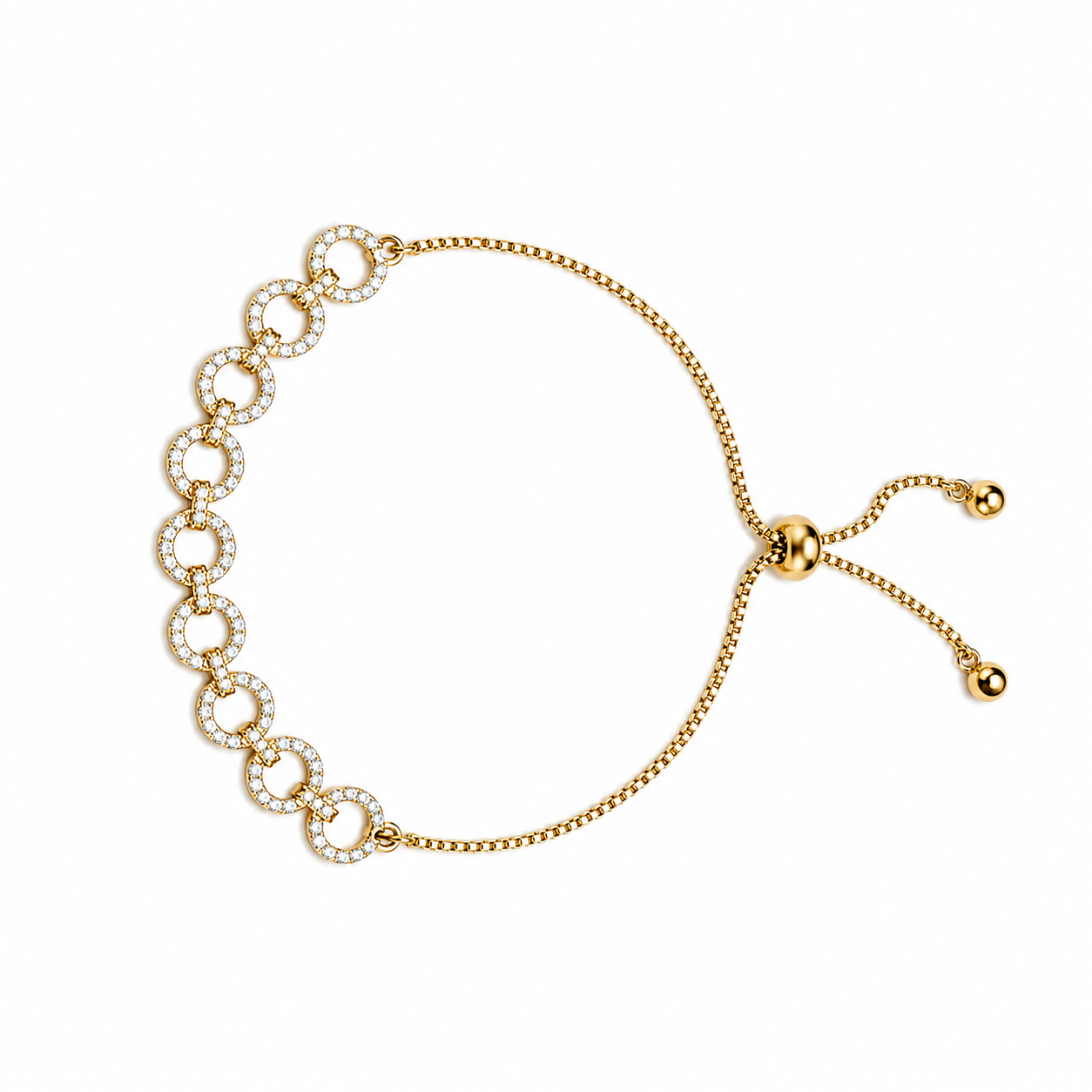 Sparkling Circle Bracelet