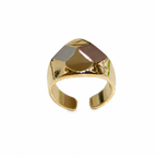 Bold Geometric Gold Ring