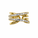 Elegant Cross Band Ring