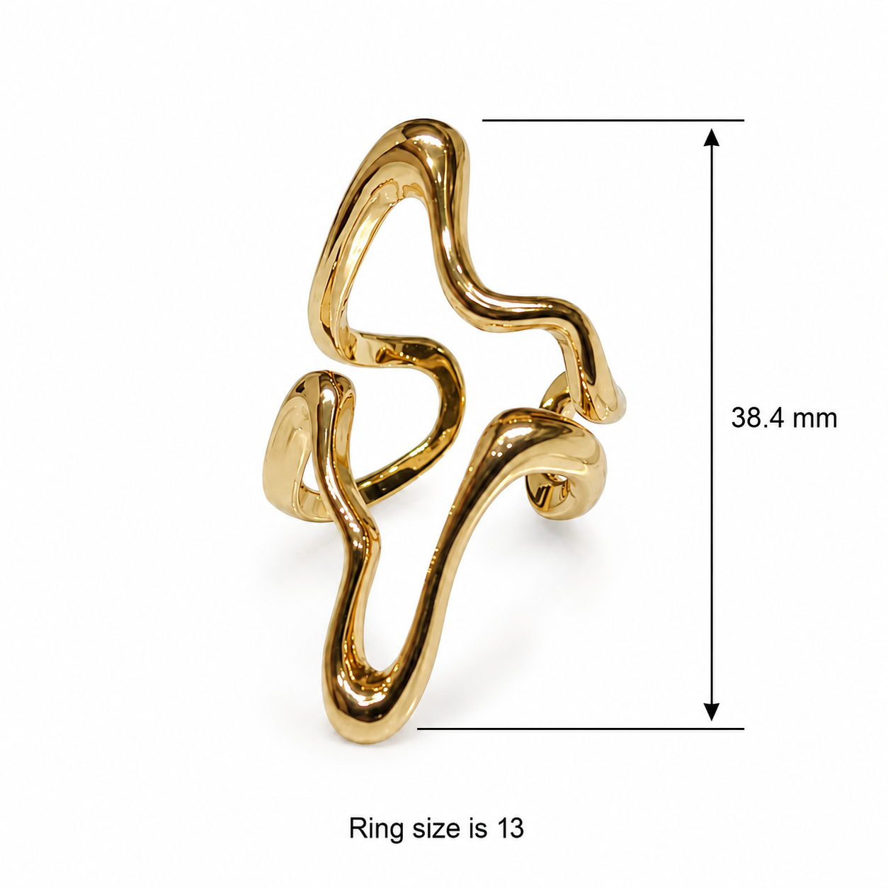 Artistic Wave Ring