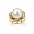 Luxury Pearl Stainless Steel Ring