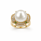 Luxury Pearl Stainless Steel Ring