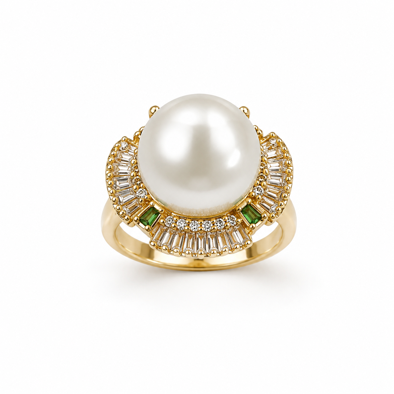 Luxury Pearl Stainless Steel Ring