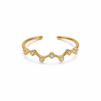 Tiara Charm Adjustable Ring