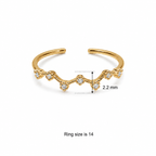 Tiara Charm Adjustable Ring