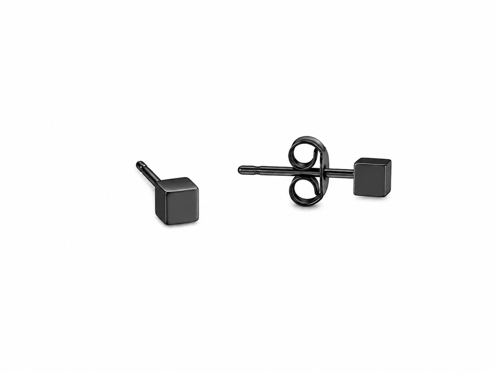 Classic Cube Stud Earring