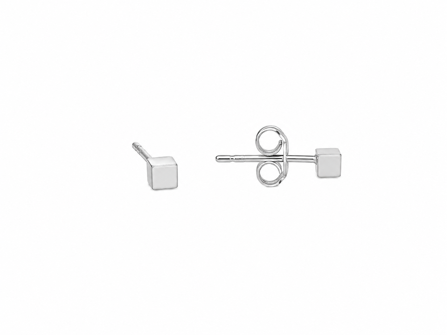 Classic Cube Stud Earring