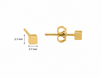 Classic Cube Stud Earring