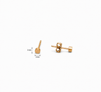 Tiny Round Stud Earring