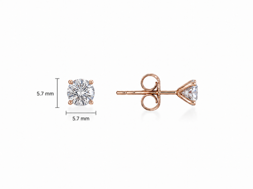David Solitaire Medium Stud