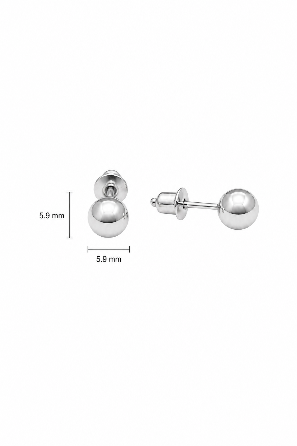 Minimal Round Ball Stud