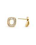 Square Shape Diamond Earring