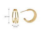 Stainless Steel 3 Liner Hoop