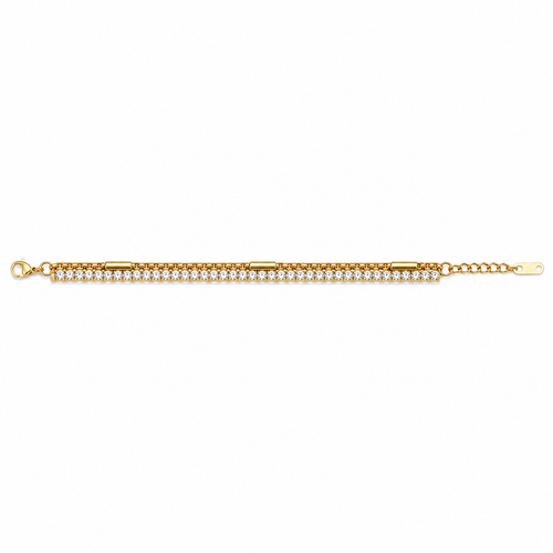 Double Layer CZ Tennis Bracelet