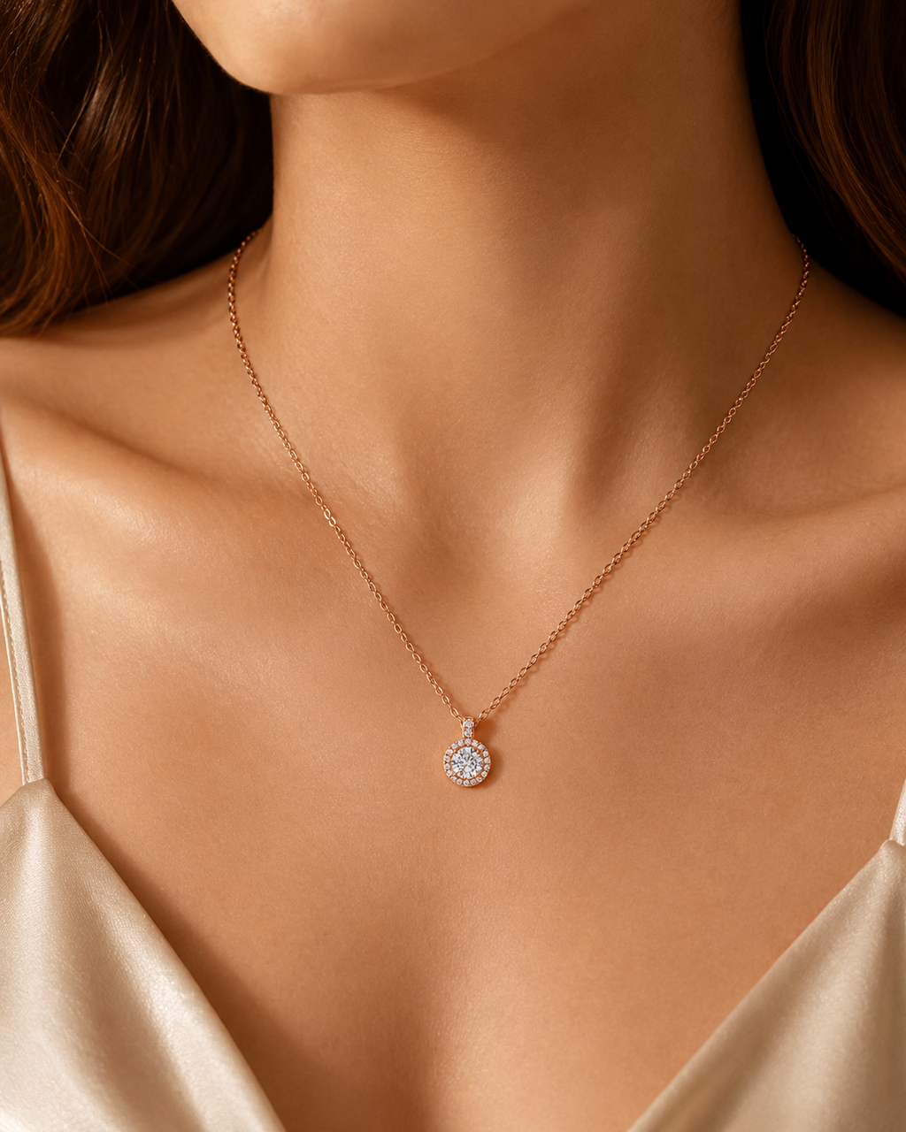 Round Diamond Pendant