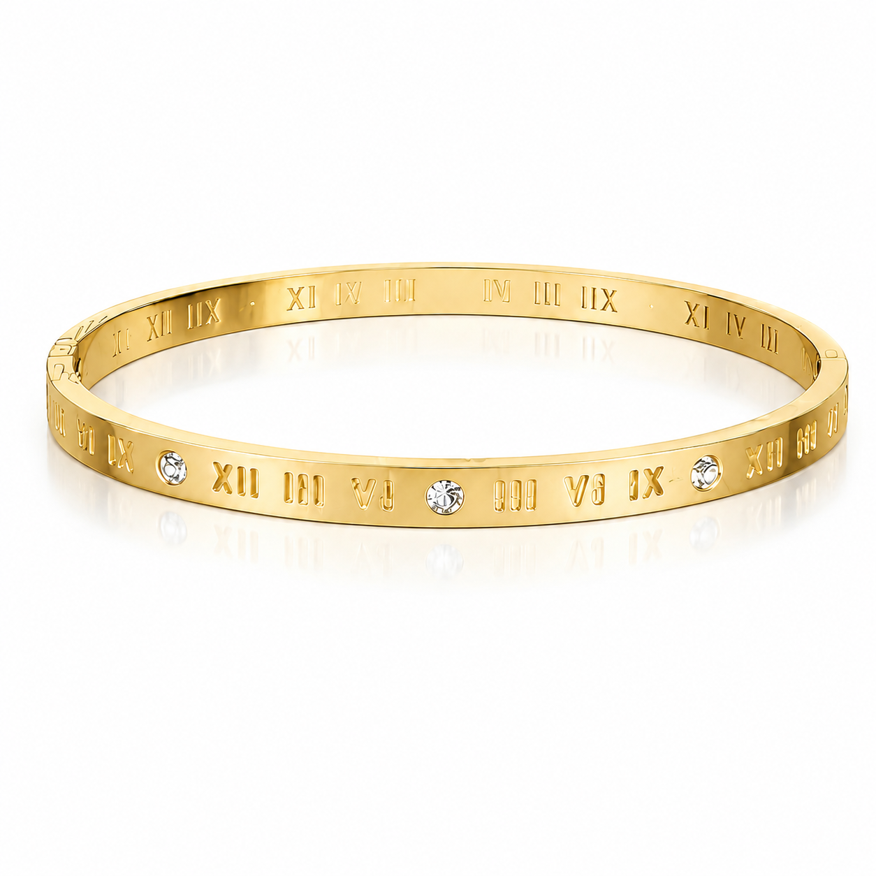 Roman CZ Diamond Studded Bracelet