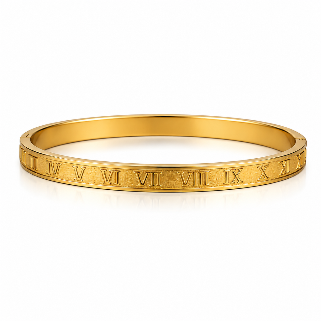 18k Gold Plated Roman Bracelet