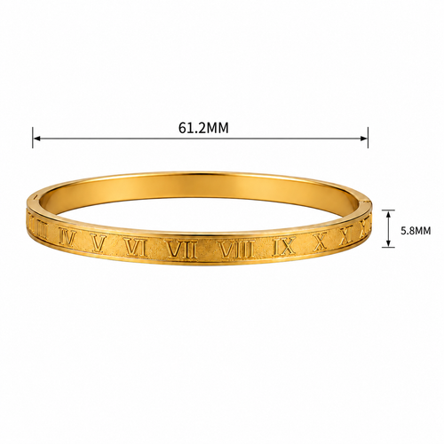 18k Gold Plated Roman Bracelet