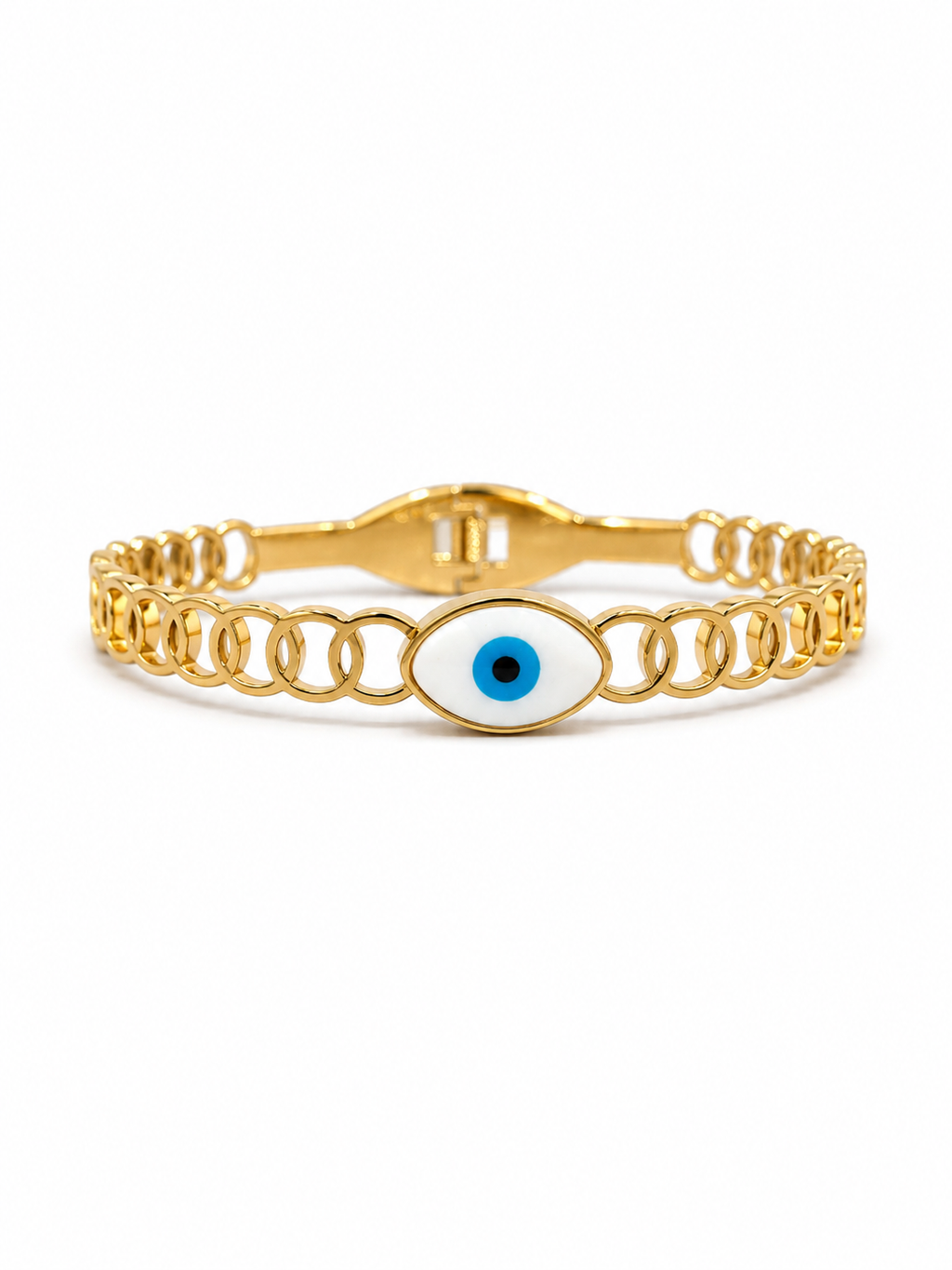 Stainless Steel Evil Eye Bracelet