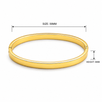 Plain gold Kada