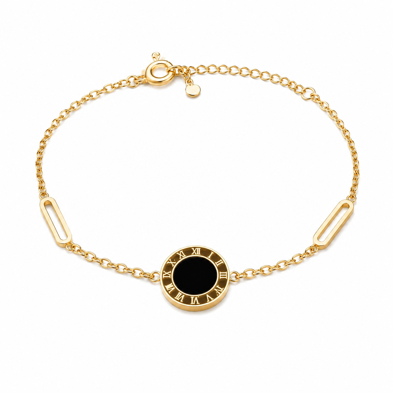 Steel Roman Number Bracelet