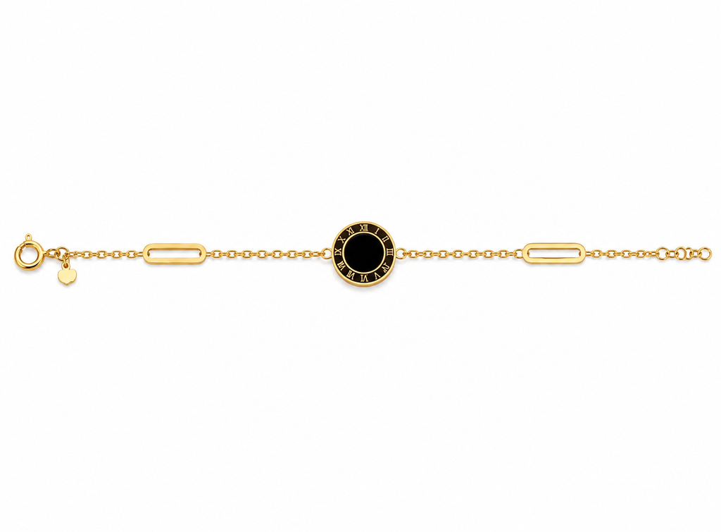 Steel Roman Number Bracelet
