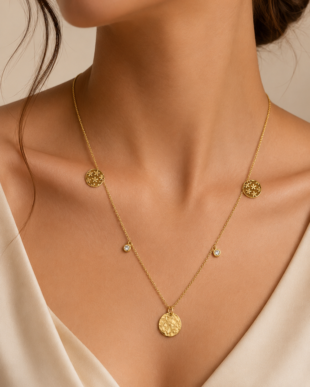 Steel Charm Necklace